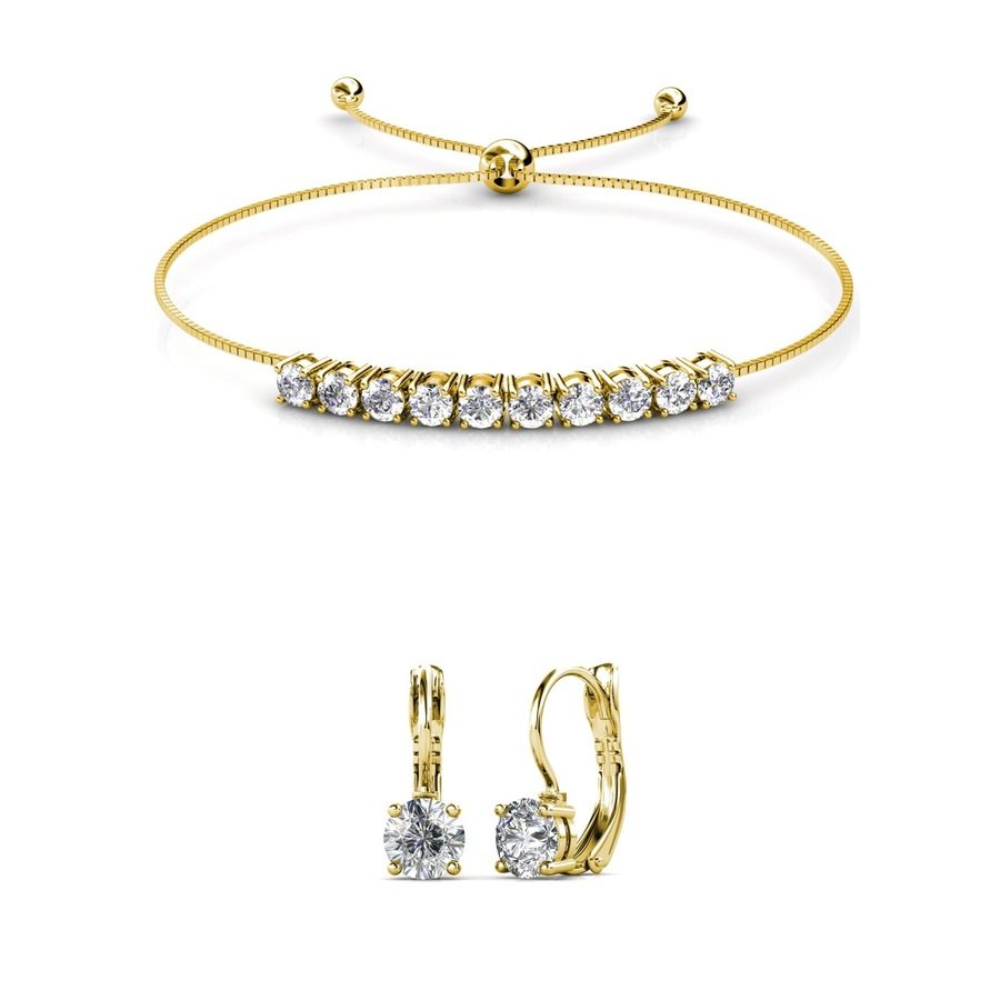 MYC-Paris Rundes Kristall-Mia-Set Schmuck-Set 1 ct Damen