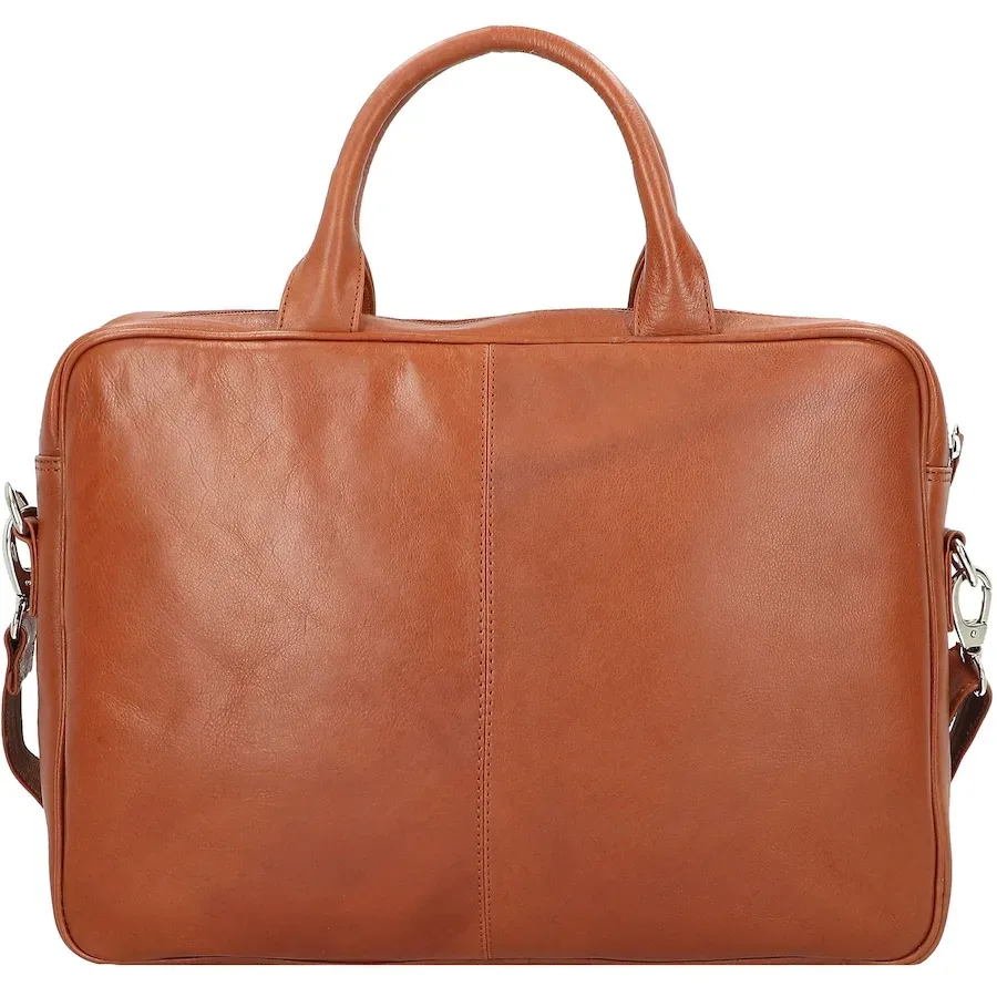 Dermata Aktentasche Leder 39 cm Laptopfach Laptoptaschen 1 ct Coral Herren