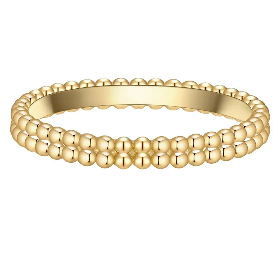Glanzstücke München Ring aus Sterling Silber in gelbgold Ringe 1 ct Damen