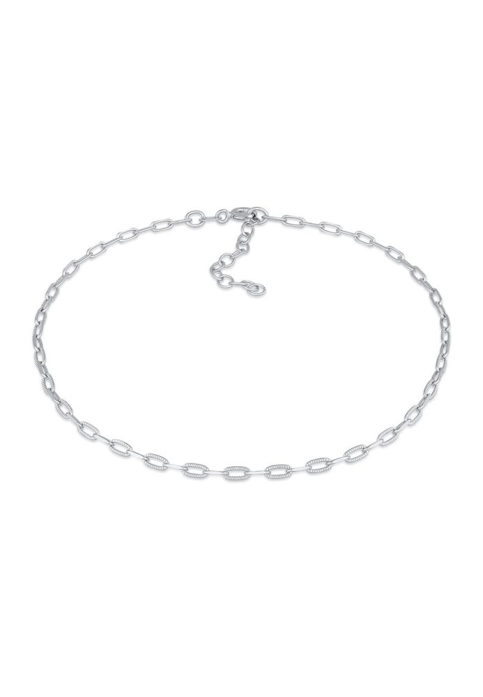 Elli Elli Fußschmuck Basic Gliederkette 925 Silber 1 ct Damen