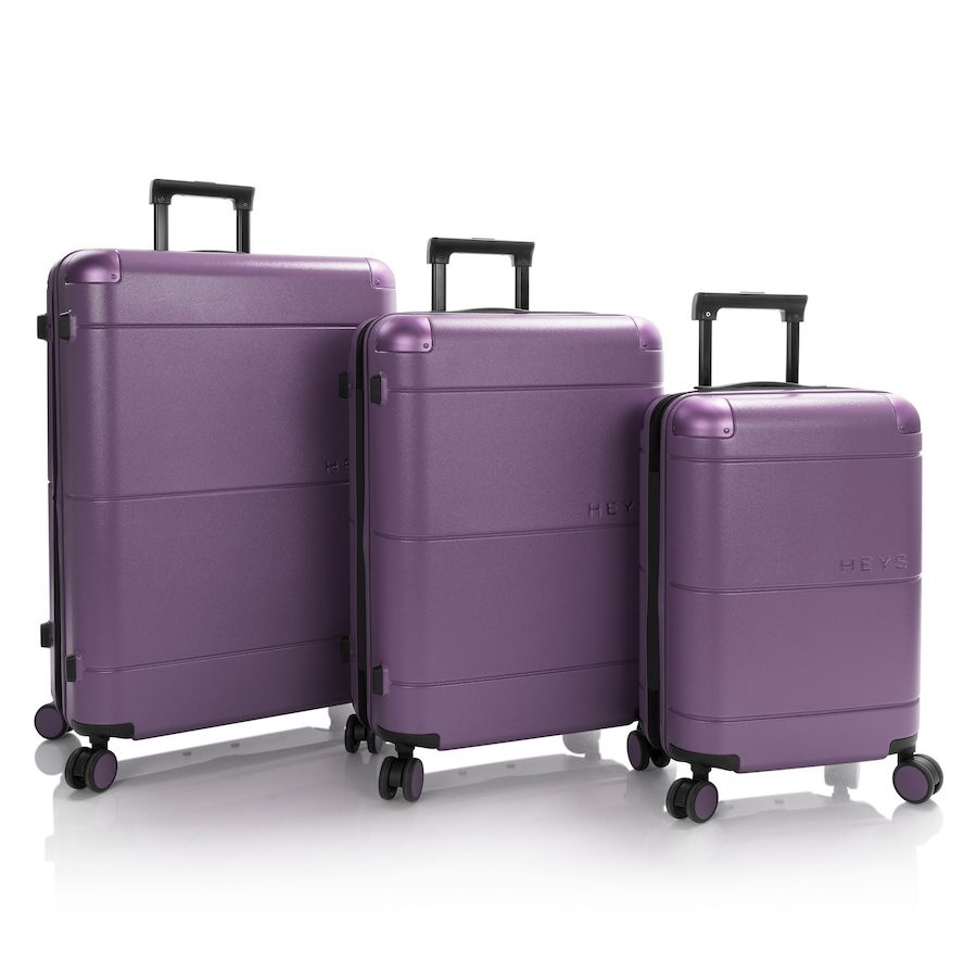 Heys Zen 4 Rollen Kofferset 3-teilig mit Dehnfalte Reisetaschen 1 ct Blau Herren