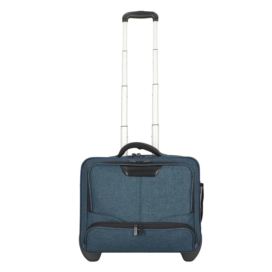 Dermata 2 Rollen Businesstrolley 46 cm Laptopfach Reisetaschen 1 ct Violett Herren