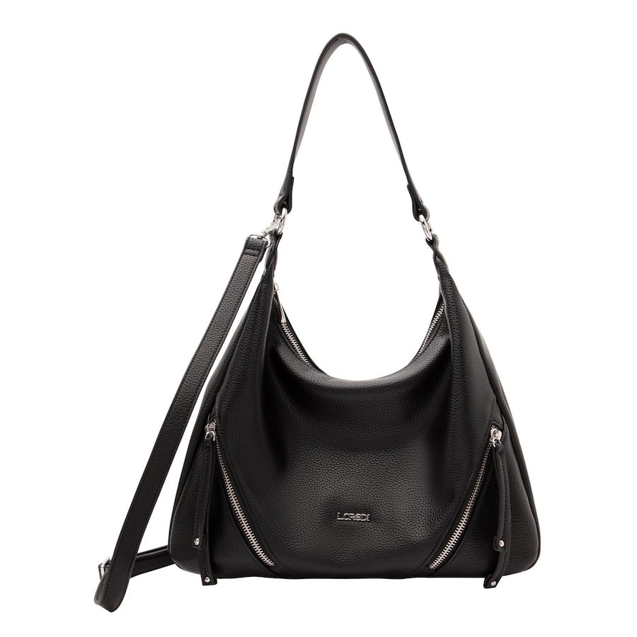 L.CREDI Priscilla Schultertasche Handtaschen 1 ct Schwarz Damen