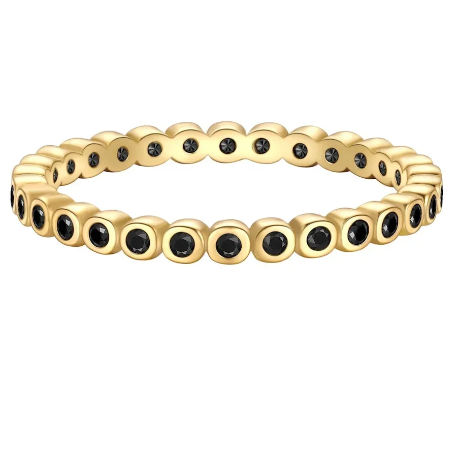Glanzstücke München Ring aus Sterling Silber in gelbgold mit Zirkonia Ringe 1 ct Damen