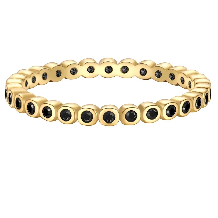 Glanzstücke München Ring aus Sterling Silber in gelbgold mit Zirkonia Ringe 1 ct Damen
