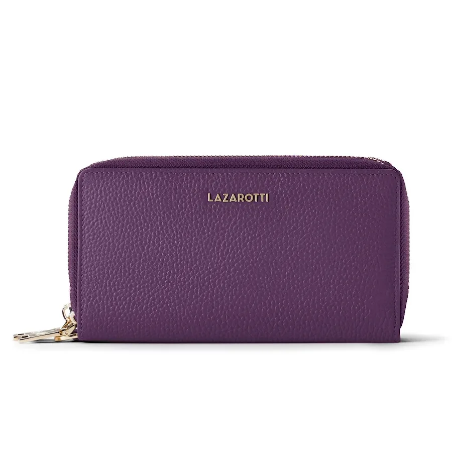 Lazarotti Bologna Leather Damengeldbörse Portemonnaies 1 ct Blau