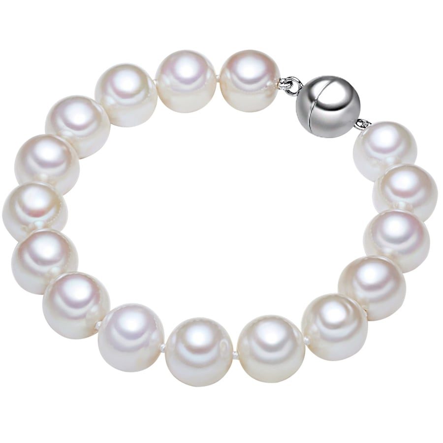 Lulu & Jane Perlen-Armband aus Sterling Silber in Silber mit Süßwasser-Zuchtperle Armbänder & Armreife 1 ct Damen
