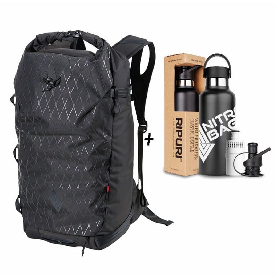 NITRO Splitpack X Ripuri Set Wanderrucksack Reisetaschen 1 ct Schwarz Herren