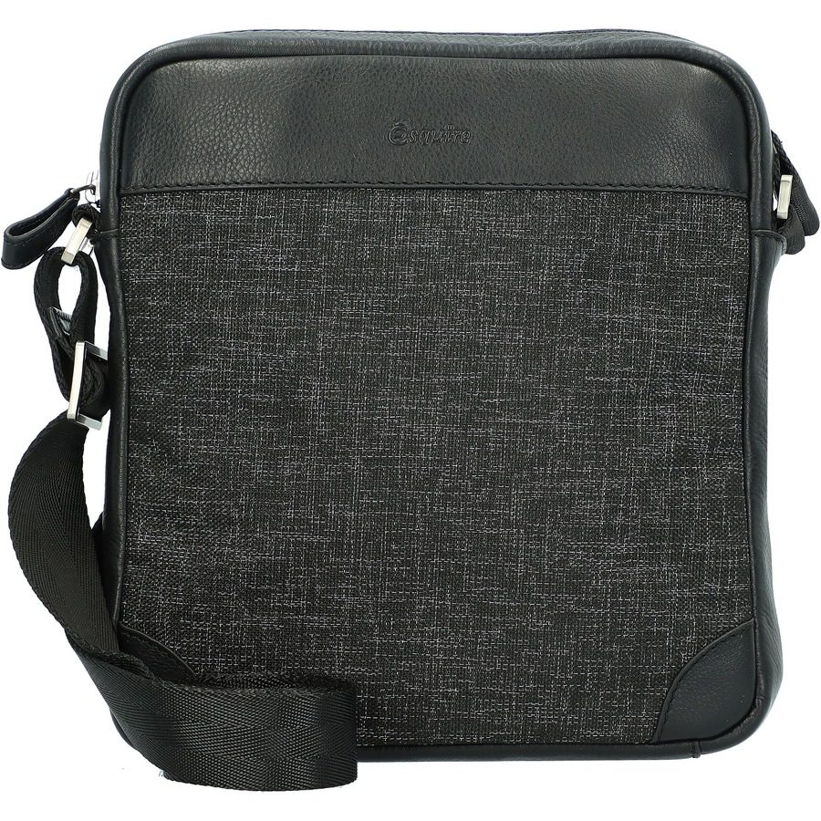 Esquire Recycled life Umhängetasche Accessoire-Trend für Herbst & Winter 2024 1 ct Schwarz Herren