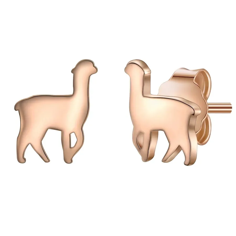 Glanzstücke München - Ohrstecker Alpaka, 6mm, Goldrosa