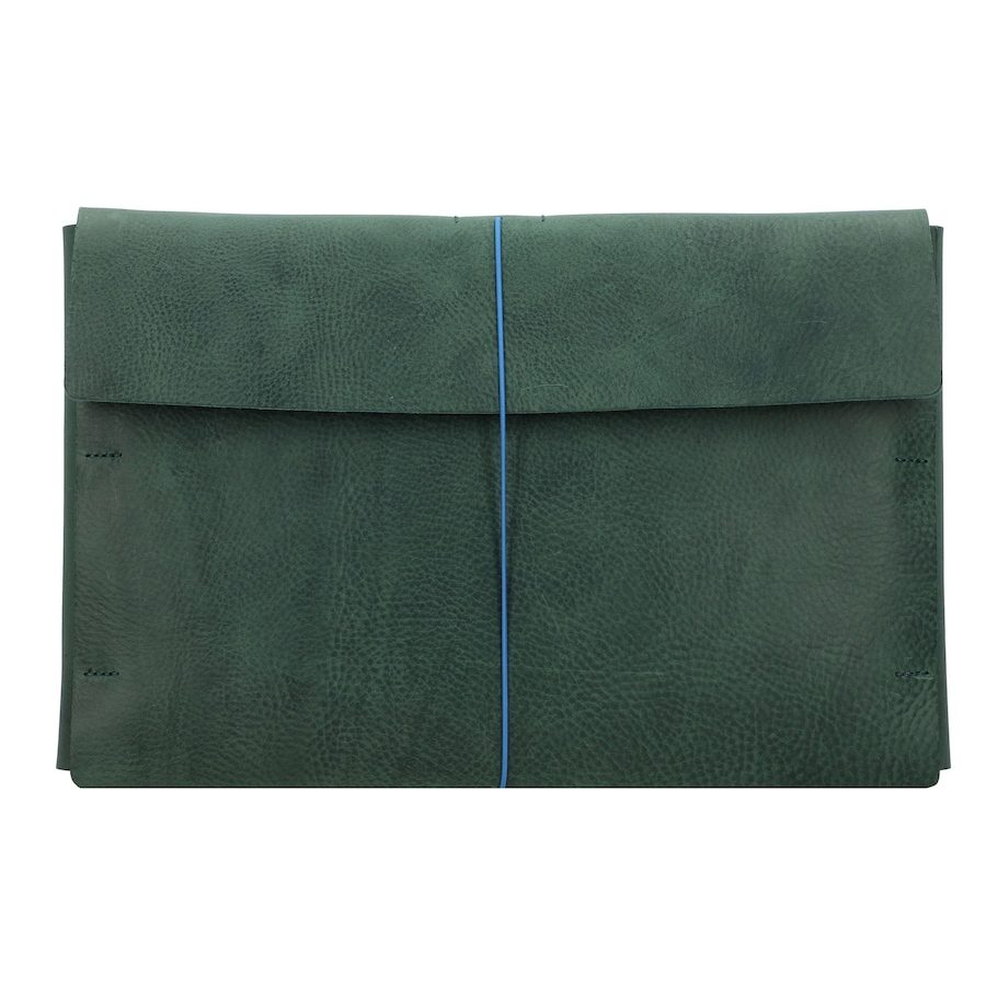 Harold's Keeper Laptophülle Leder 37.5 cm Laptoptaschen 1 ct Grün Herren
