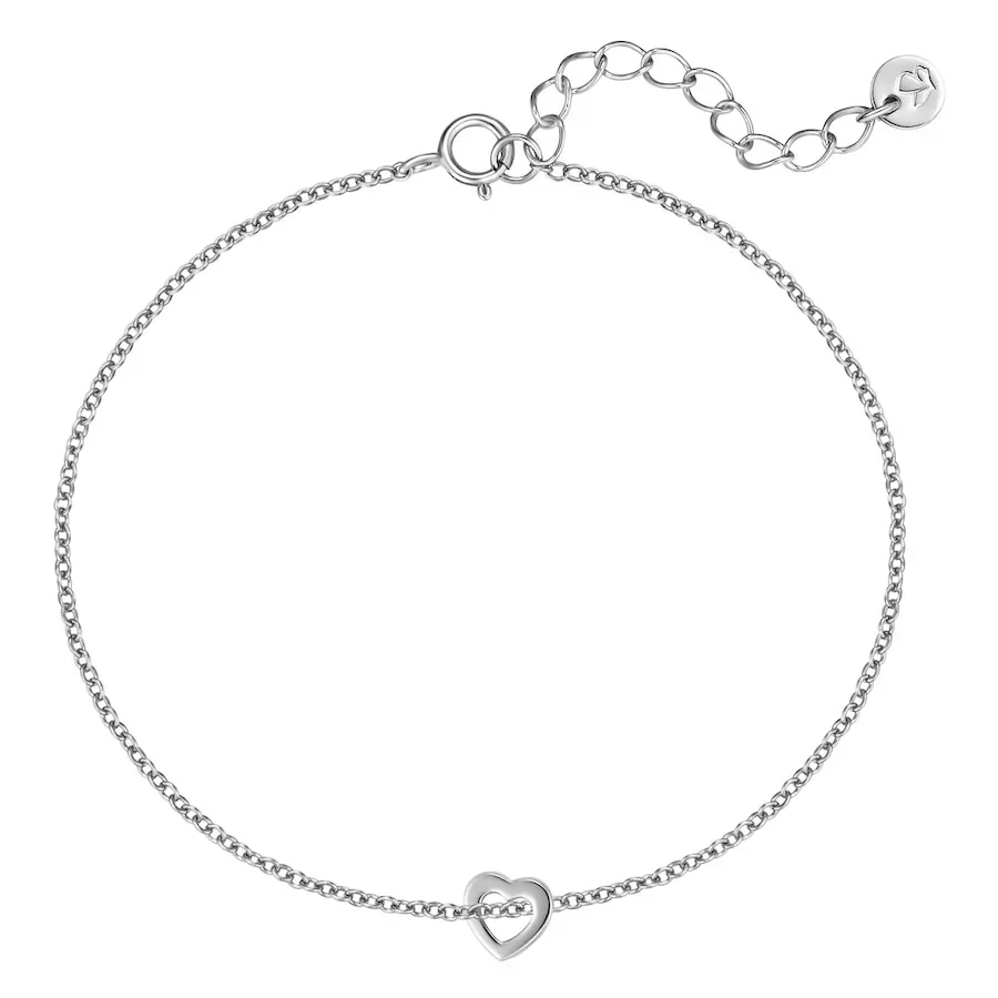 Glanzstücke München Armband Herz aus Sterling Silber in silber Armbänder & Armreife 1 ct Damen