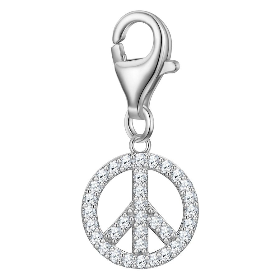 Glanzstücke München Charm Peace aus Sterling Silber in Silber mit Zirkonia Ketten 1 ct Damen