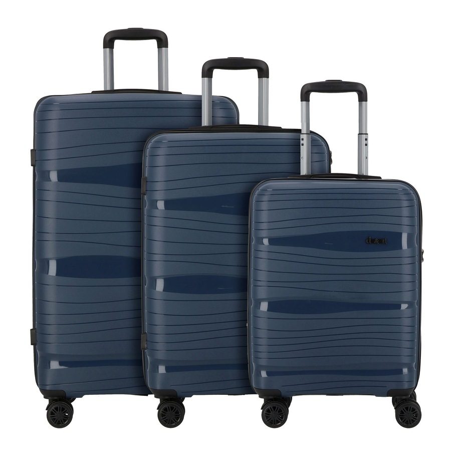 d & n Travel Line 4300 4 Rollen Kofferset 3-teilig Reisetaschen 1 ct Grün Herren
