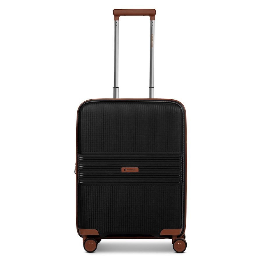 Farmhood Eco Edition 02 4 Rollen Kabinentrolley 55 cm mit Dehnfalte Reisetaschen 1 ct Schwarz Damen