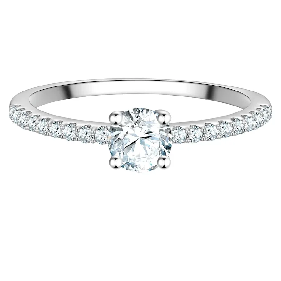 Trilani Ring aus Sterling Silber in silber mit Zirkonia Ringe 1 ct Damen