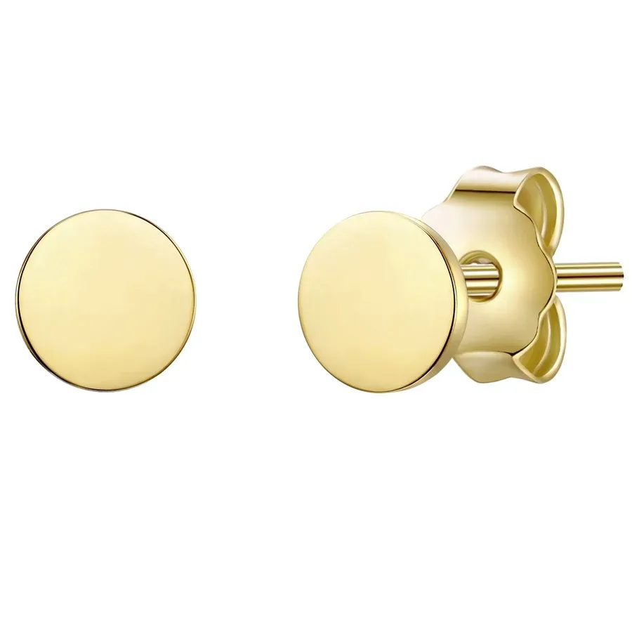 Glanzstücke München Ohrstecker Sterling Silber in Gelbgold Ohrringe 1 ct Damen
