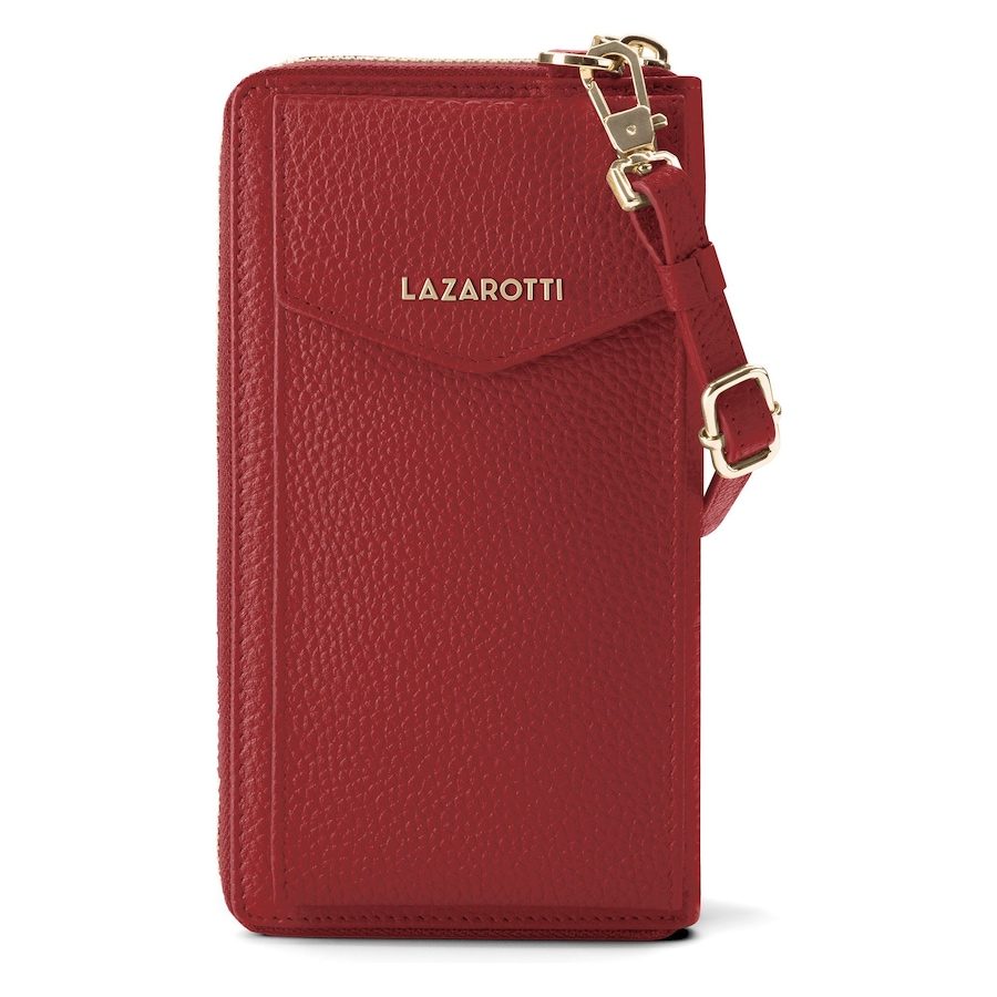 Lazarotti Bologna Leather Zip-Around Geldbörse Handytasche Leder 19 cm Portemonnaies 1 ct Braun Damen