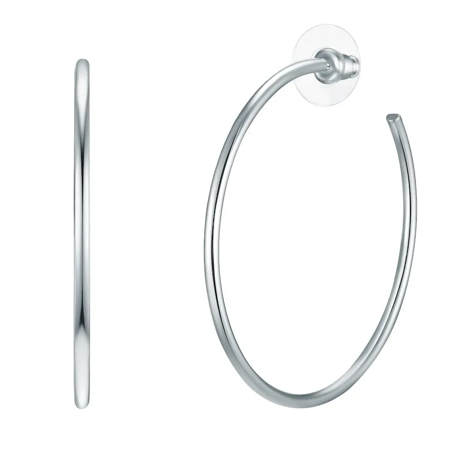Lulu & Jane Creolen Metall-Legierung in Silber Ohrringe 1 ct Damen
