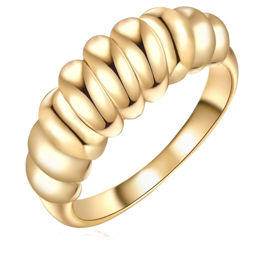 Lulu & Jane Ring aus Metall in Gelbgold Ringe 1 ct Damen