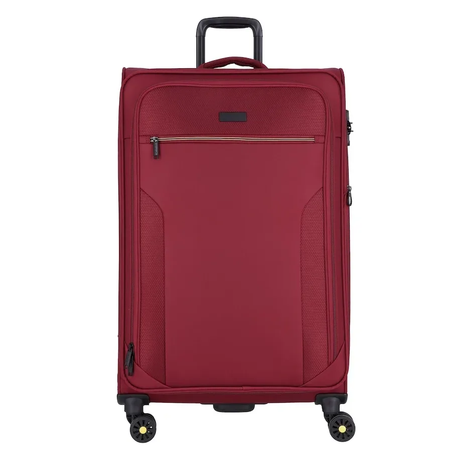 d & n Travel Line 9704 4 Rollen Trolley L 78 cm mit Dehnfalte Koffer & Trolleys 1 ct Rot Herren