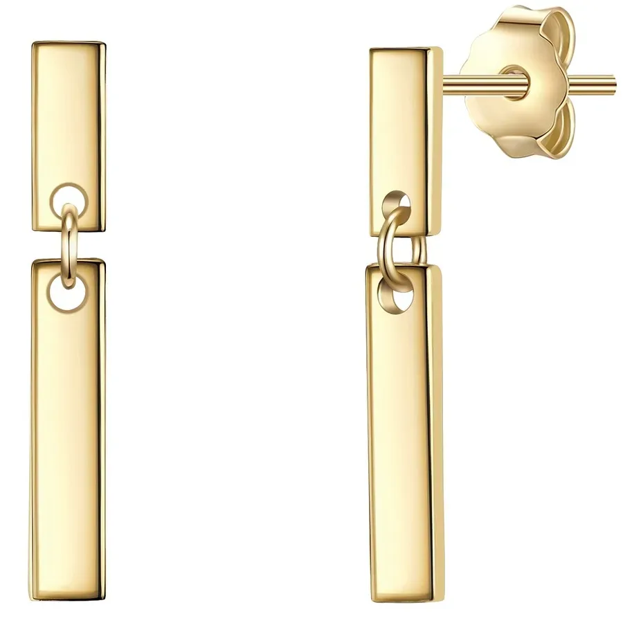 Glanzstücke München Ohrhänger Sterling Silber in Gelbgold Ohrringe 1 ct Damen
