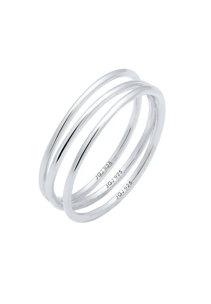Elli - Ring Wickelring Filigran Blogger Trend, 56mm, Silber