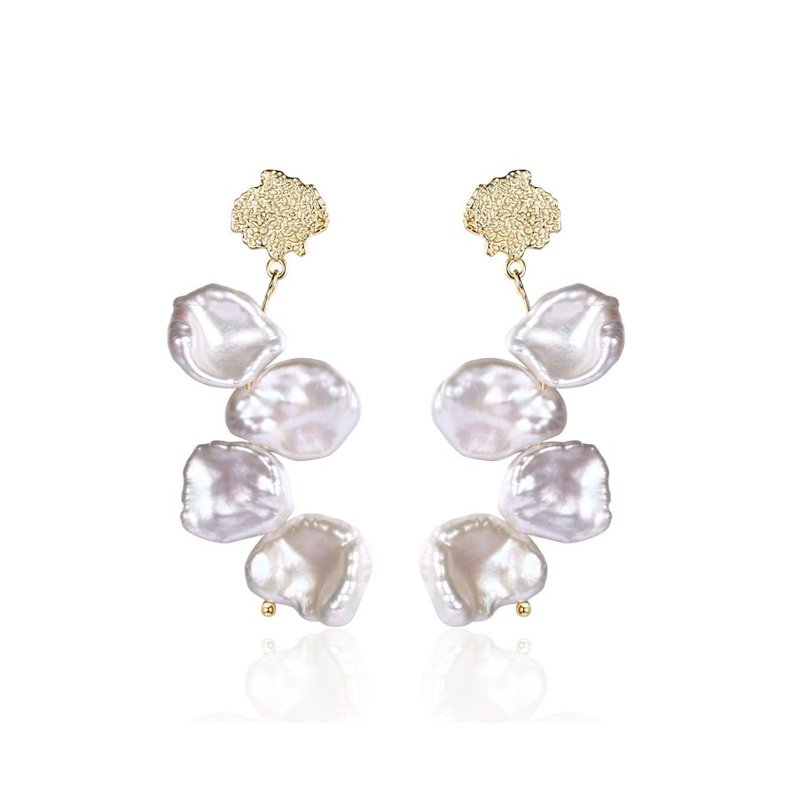 Ailoria SATU Ohrringe gold/weiße Perle 1 ct Damen