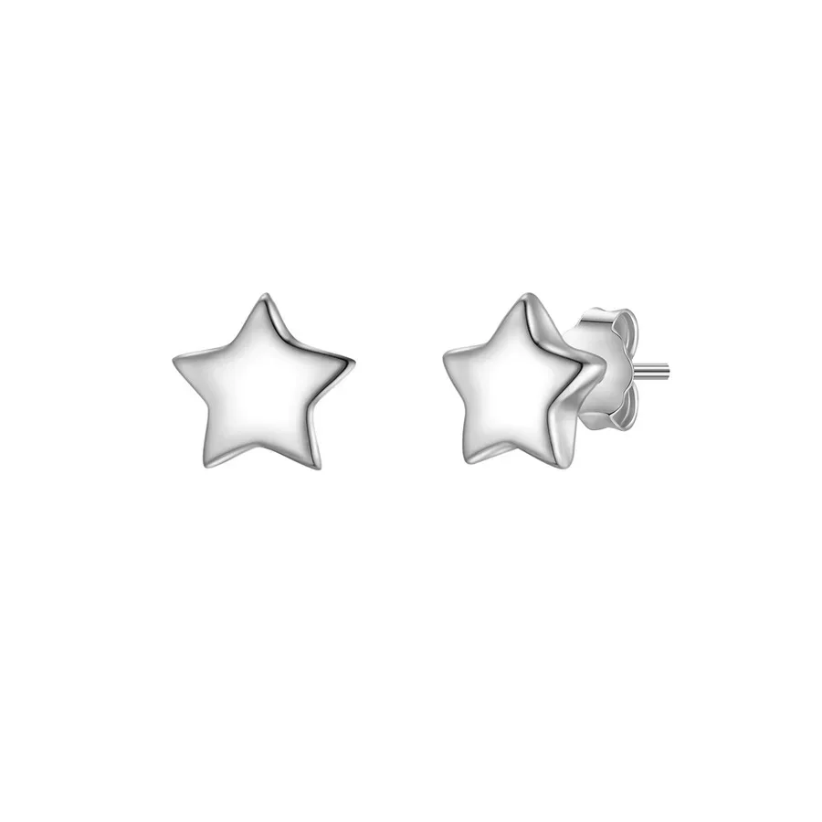 Glanzstücke München Ohrstecker Stern aus Sterling Silber in silber Ohrringe 1 ct Damen