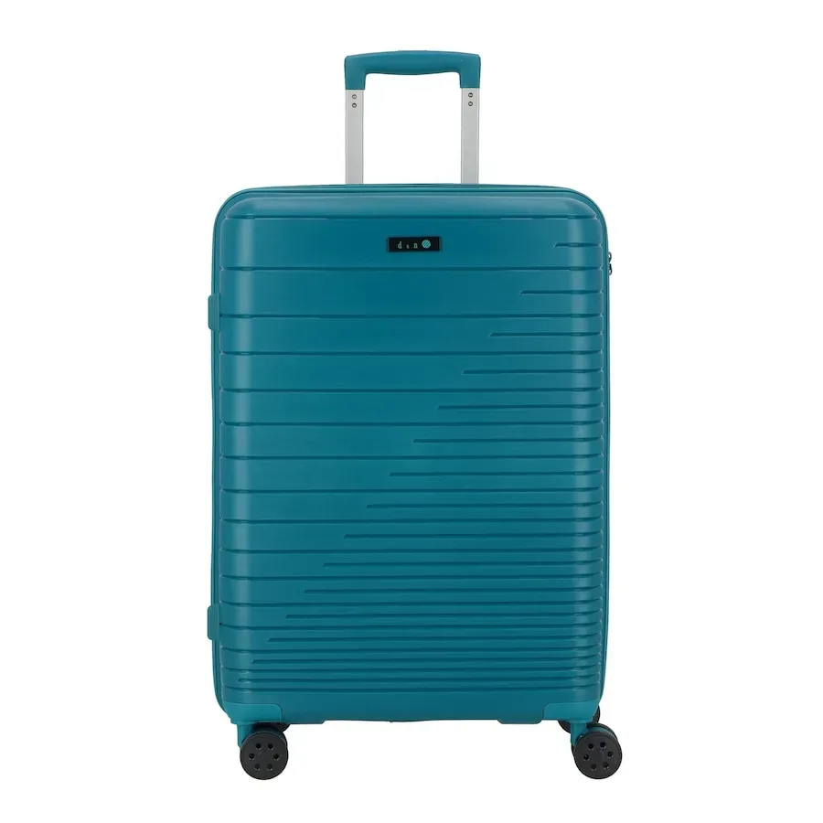 d & n Travel Line 4600 4 Rollen Trolley M 65 cm Reisetaschen 1 ct Petrol Herren