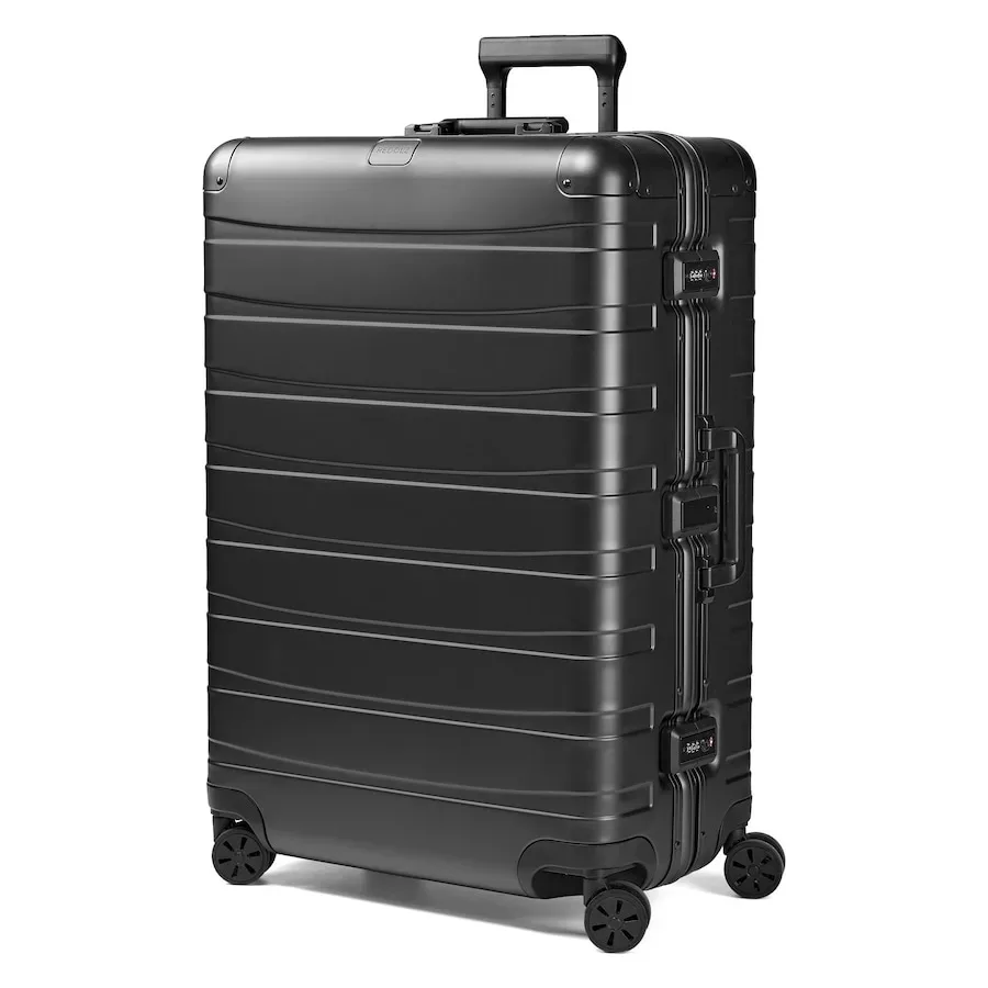 Redolz Pro Aluminium 4 Rollen Trolley L 77 cm Koffer & Trolleys 1 ct Schwarz Herren