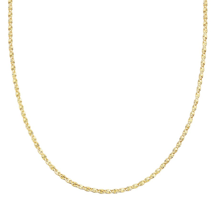 Glanzstücke München Halskette aus Sterling Silber in gelbgold Ketten 1 ct Damen