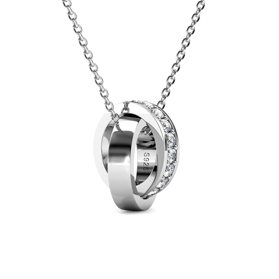 MYC-Paris Schickes Kreis-Reifen-Set Schmuck-Set 1 ct Weiss Damen