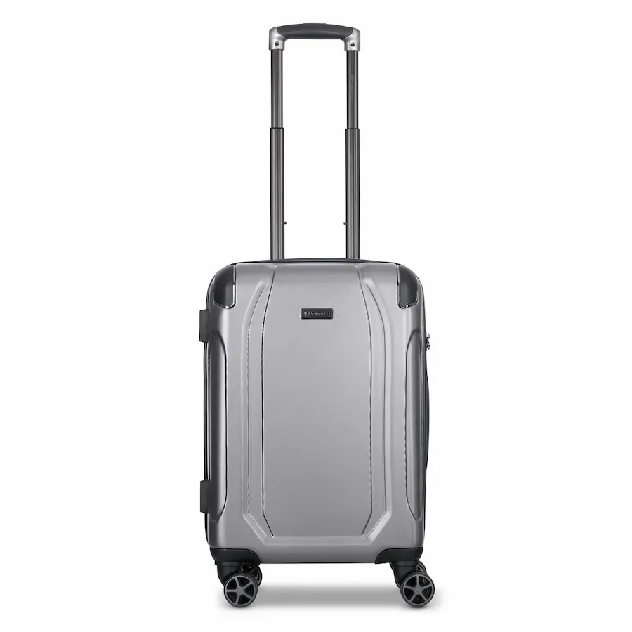 Bugatti Valencia 4 Rollen Kabinentrolley S 55 cm Reisetaschen 1 ct Silber Herren