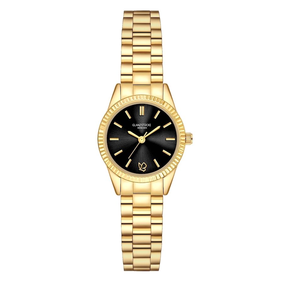 Glanzstücke München Armband-Uhr aus Edelstahl in gelbgold Uhren 1 ct Damen