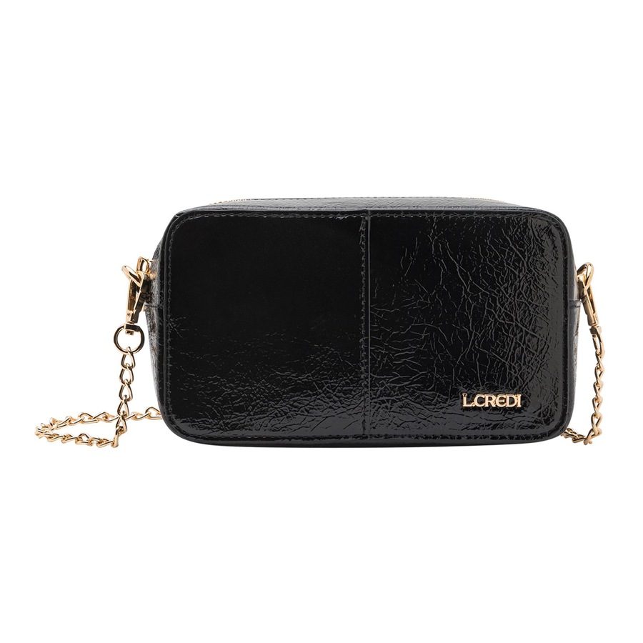 L.CREDI Ordizana Umhängetasche 20 cm Accessoire-Trend für Herbst & Winter 2024 1 ct Schwarz Damen