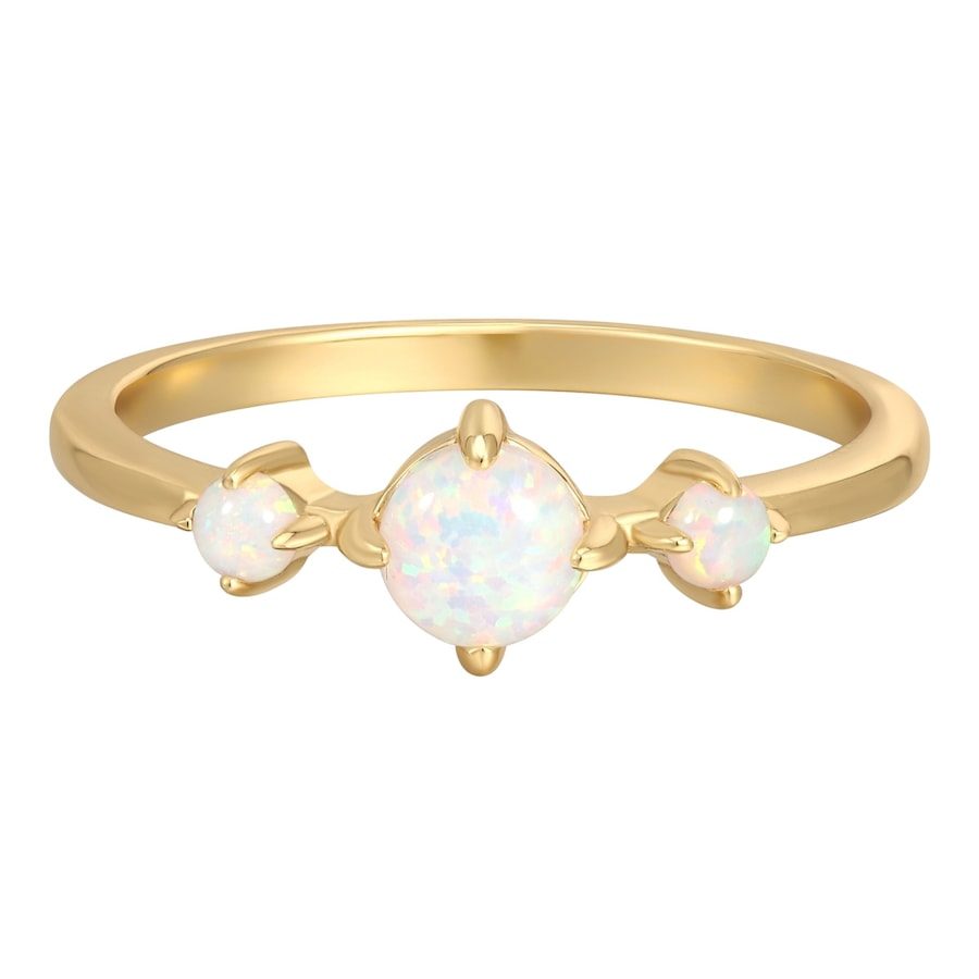 Rafaela Donata Ring aus Sterling Silber in Gelbgold mit Opal (synth.) Ringe 1 ct Damen