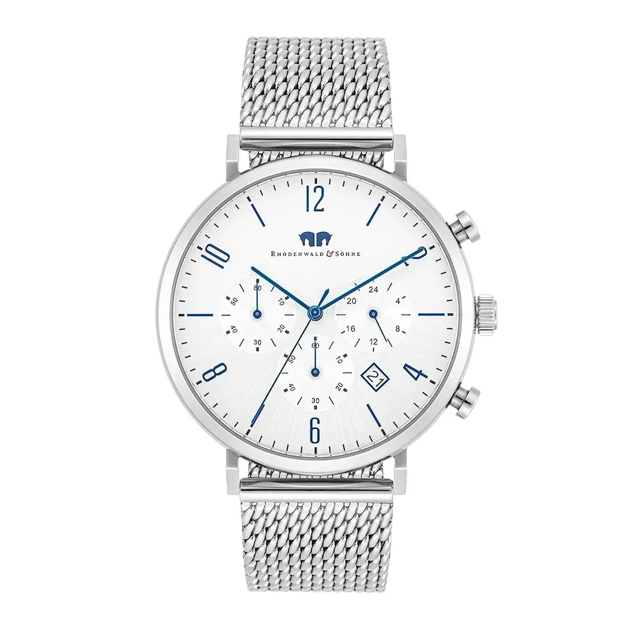 Rhodenwald & Söhne Armband-Uhr Arakon aus Edelstahl in silber Uhren 1 ct Herren
