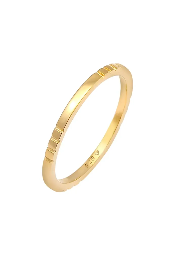 Elli Stapelring Bandring Schmal Trend 925 Silber Ringe 1 ct Damen