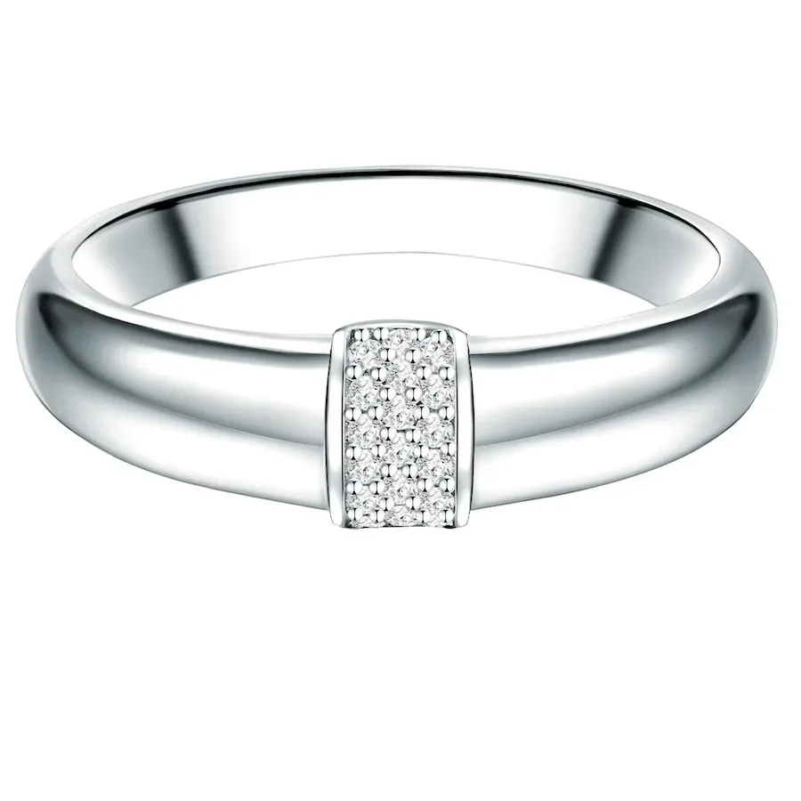 Trilani Ring Sterling Silber Zirkonia in Silber Ringe 1 ct Damen