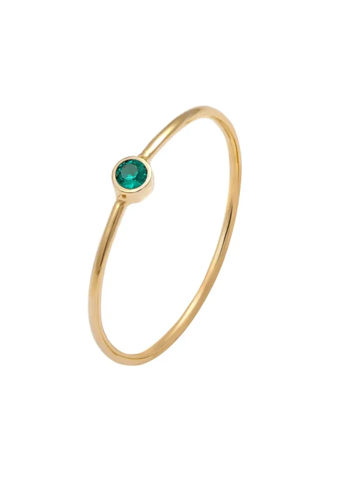 Elli Stacking Kristalle Grün 925 Silber Ringe 1 ct Damen