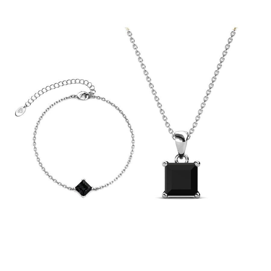 MYC-Paris Einfaches quadratisches Calle-Set Schmuck-Set 1 ct Damen
