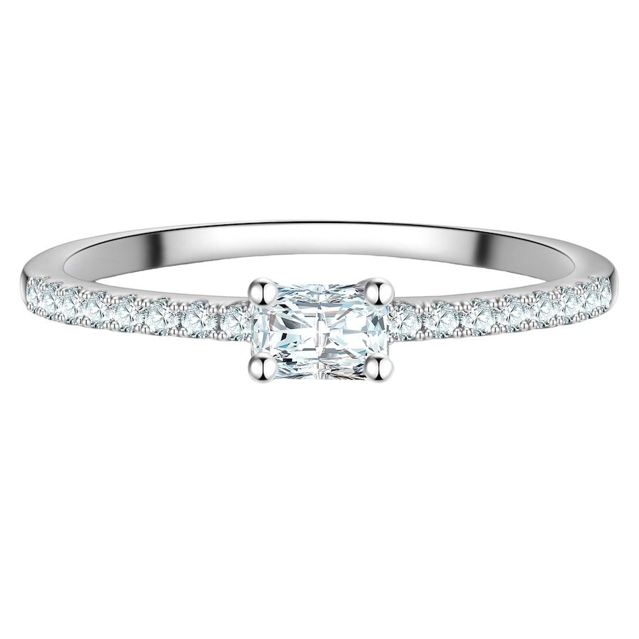 Trilani Ring aus Sterling Silber in silber mit Zirkonia Ringe 1 ct Damen