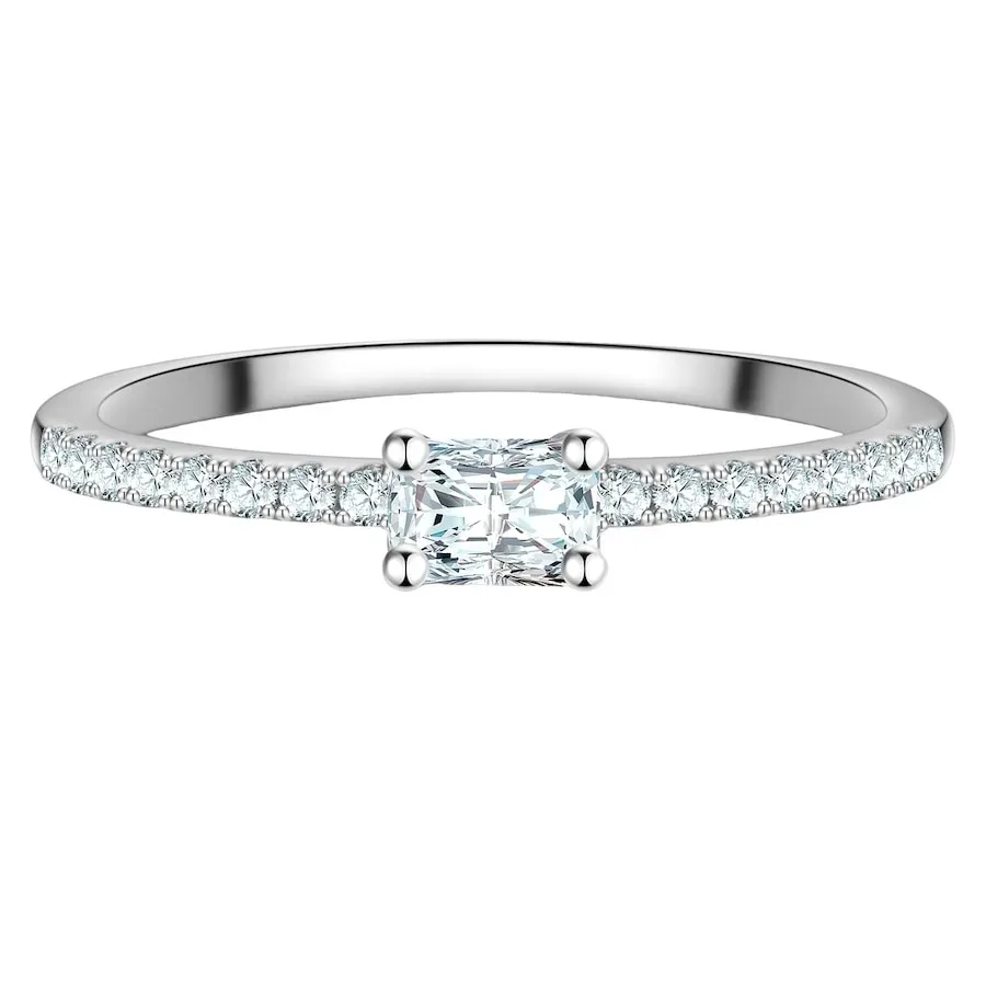 Trilani Ring aus Sterling Silber in silber mit Zirkonia Ringe 1 ct Damen