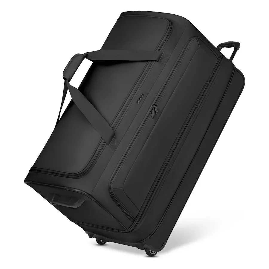 Redolz Duffle Essentials 2-Rollen Reisetasche 90 cm XXL mit Dehnfalte Sondergröße Reisetaschen 1 ct Schwarz Herren