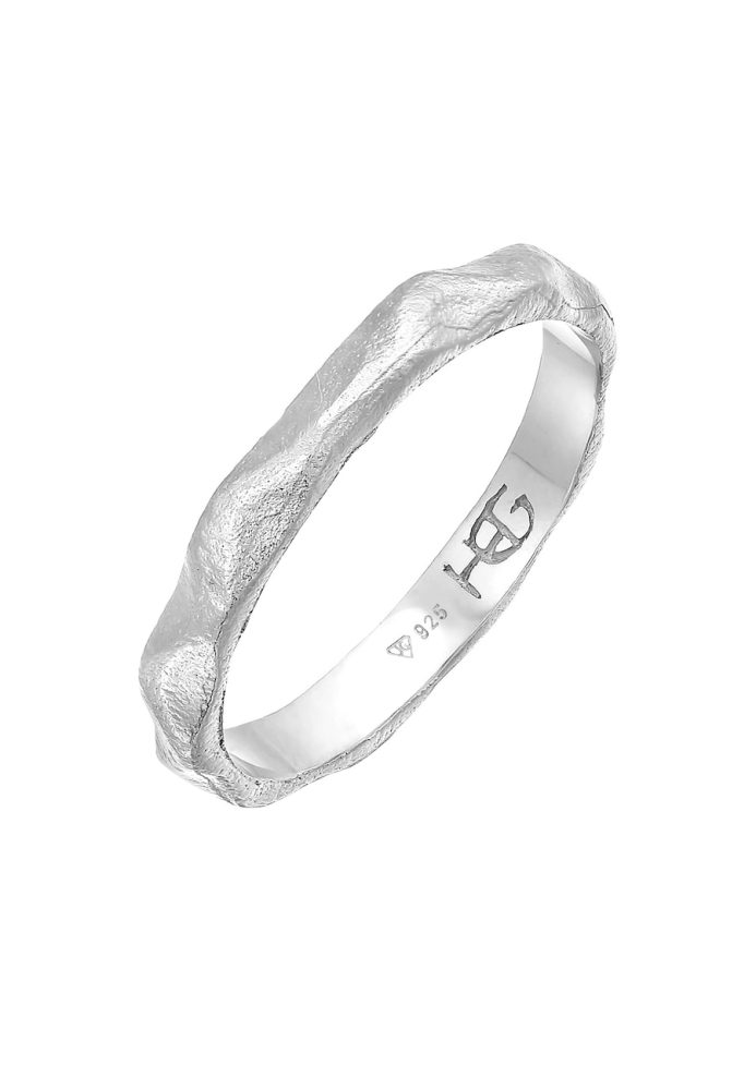 Haze & Glory Basic Bandring - Babylon 925 Silber Ringe 1 ct Herren