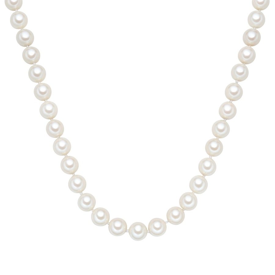 Rafaela Donata Perlen-Kette Sterling Silber Muschelkernperle in Silber Ketten 1 ct Damen