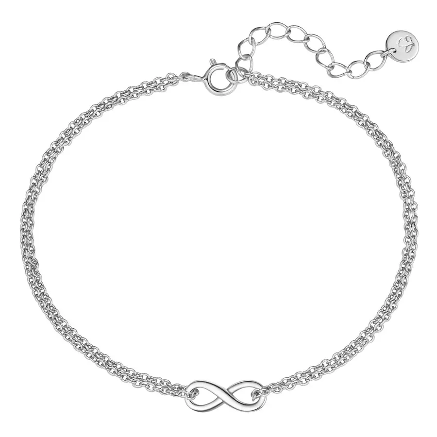 Glanzstücke München Armband Infinity aus Sterling Silber in silber Armbänder & Armreife 1 ct Damen
