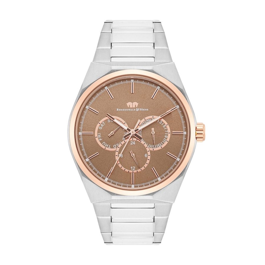 Rhodenwald & Söhne Armband-Uhr Cooledge aus Edelstahl in roségold/silber Uhren 1 ct Herren