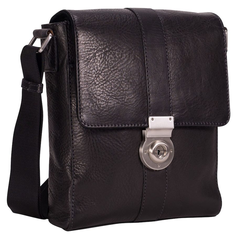 Leonhard Heyden Bergamo Umhängetasche Accessoire-Trend für Herbst & Winter 2024 1 ct Schwarz Herren
